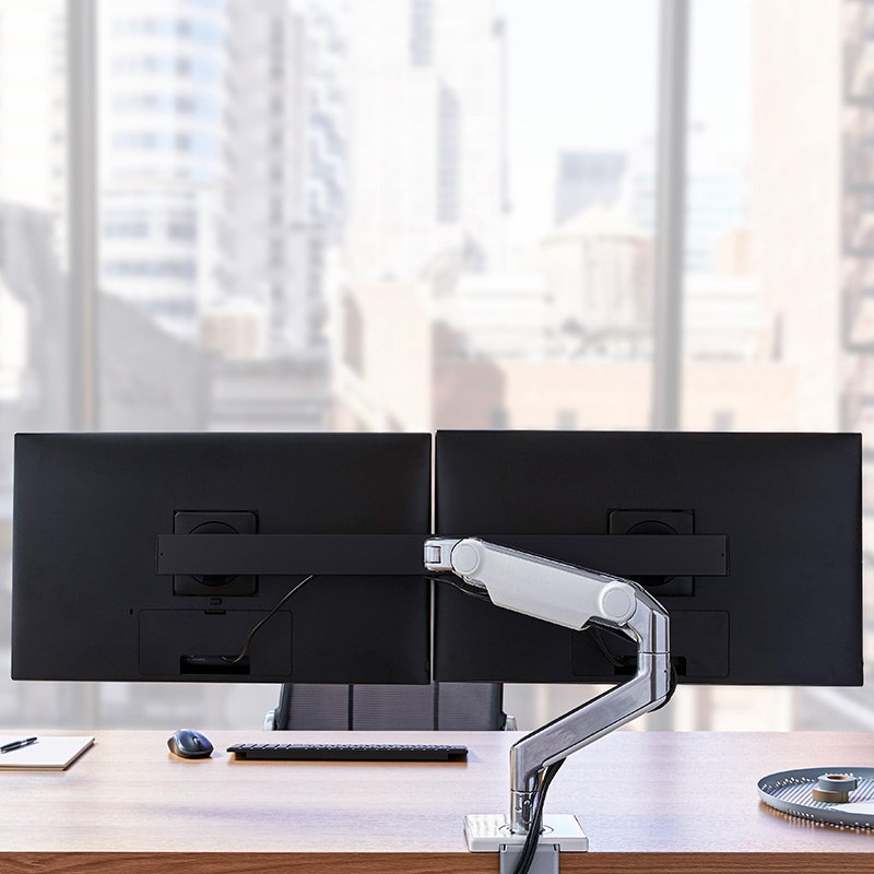 Humanscale M8.1 Heavy Single or Dual Monitor Arm