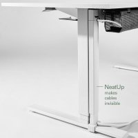 Humanscale NeatTech Mini NTMP1019 – Organizzatore Cavi Sotto Scrivania Grigio, Nuovo