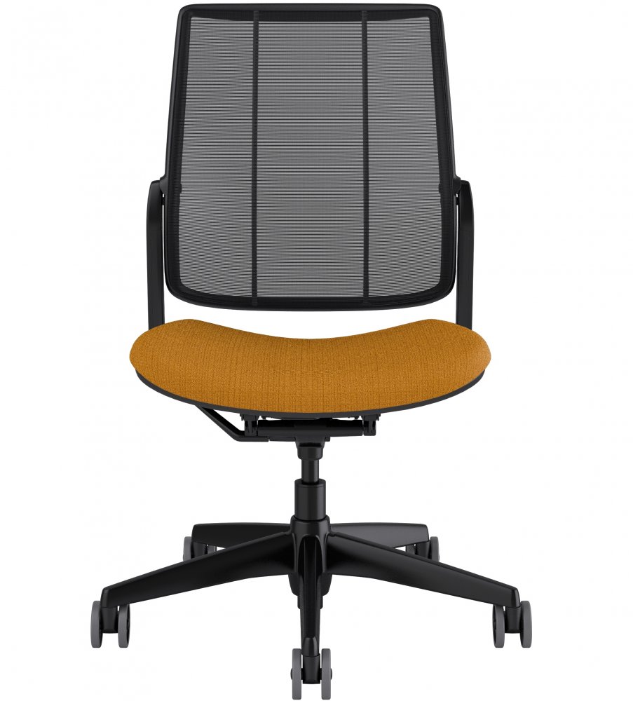 Armless and Black with Black Trim - Humanscale Diffrient Smart Plus