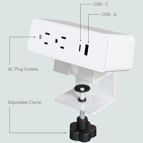 Humanscale NeatHub All-in-One Desktop Power Solution