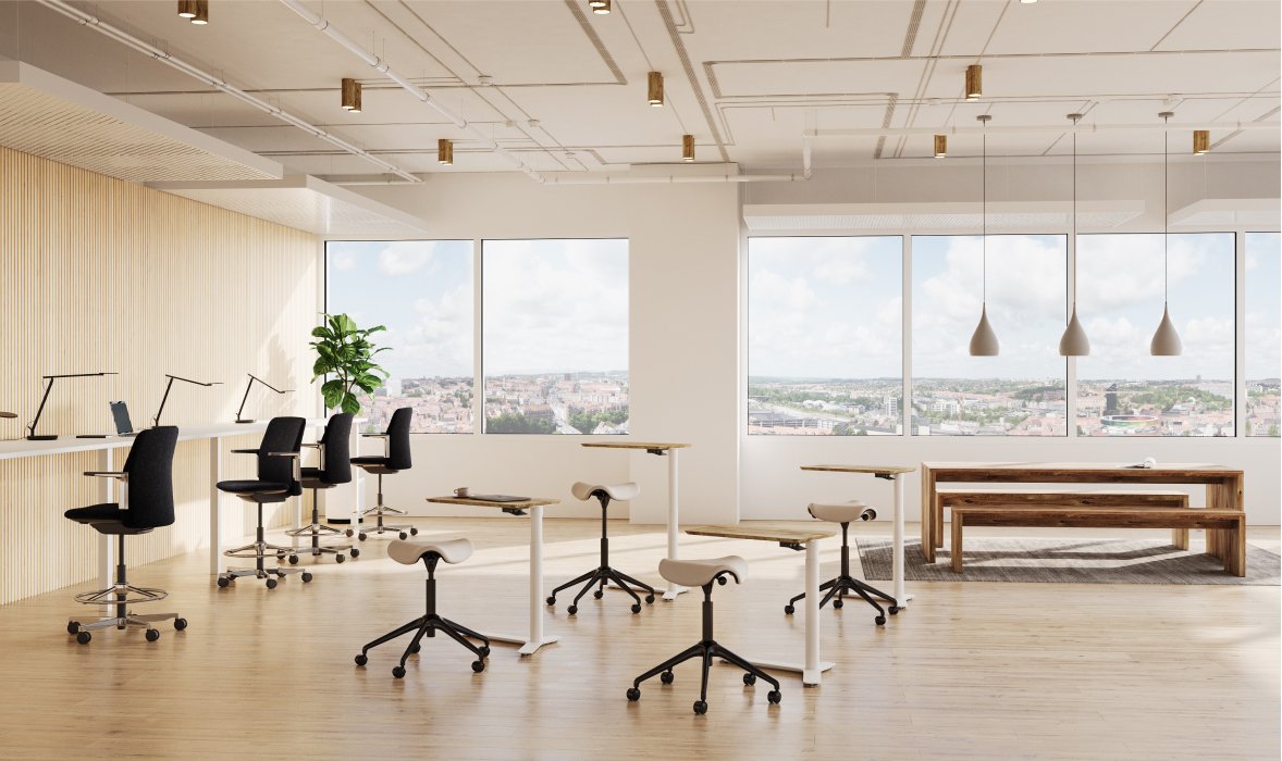 Humanscale Float Mini Non-Electric Height Adjustable Sit-Stand Table