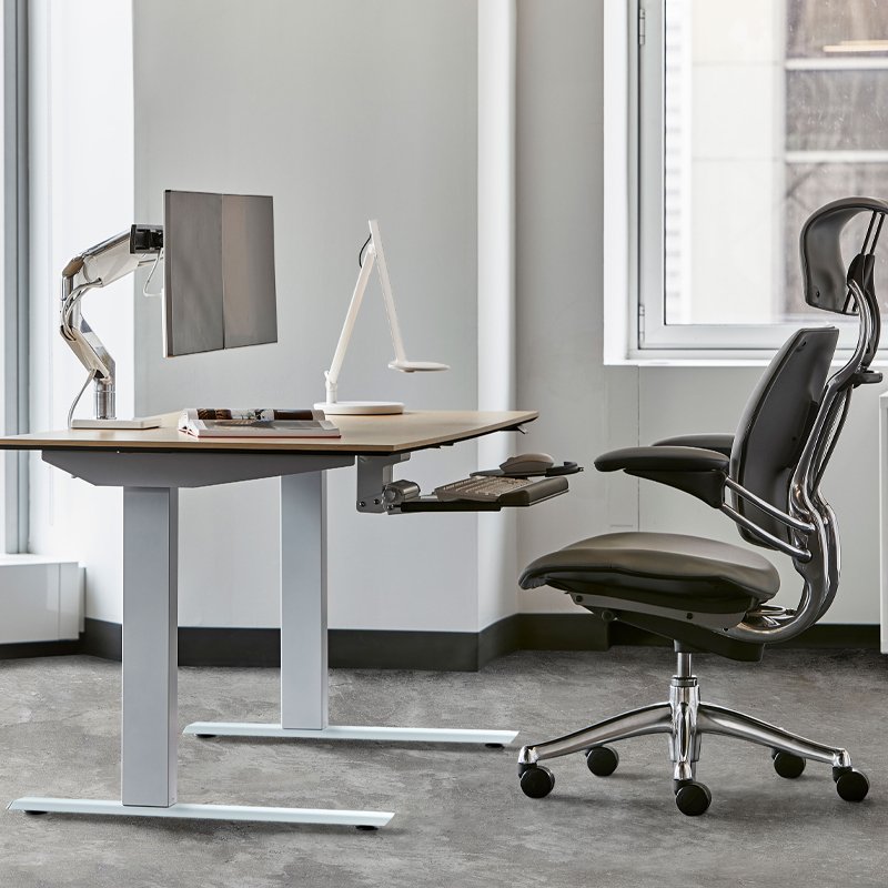 Humanscale eFloat Go Electric Height Adjustable Sit-Stand Table