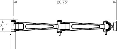 M7 Non-Adjustable Arm with Two 12" Link