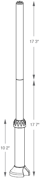 Stackable Posts for Horizontal Surfaces