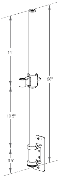 Stackable Posts for Vertical Surfaces