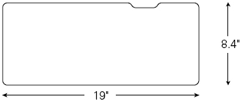 Drawing of Humanscale 950 Standard Compact Keyboard Tray Platform