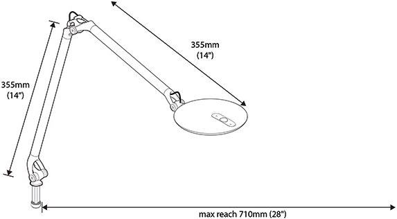 Humanscale EC Element Disc LED Task Light