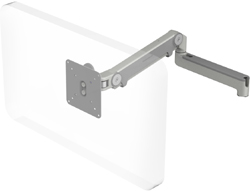 Humanscale M2 Arm with No Mount, Fixed Straight Link/Dynamic Link and Silver