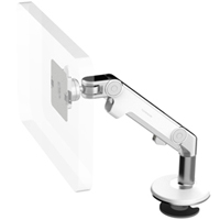 Humanscale M8 Arm with Bolt Through Mount with Base, Dynamic Link only and White
