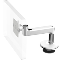Humanscale M8 Arm with Bolt Through Mount with Base, Straight Link only and White