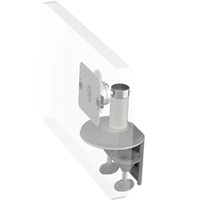 Humanscale M8 Arm with Two Piece Clamp Mount with Base, Ball Joint only and Silver