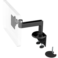 Humanscale M8 Arm with Dual Mount Clamp and Bolt Through, Straight Link only and Black