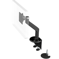 Humanscale M8 Arm with Dual Mount Clamp and Bolt Through, Fixed Angle Link only and Black