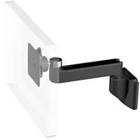 Humanscale M8 Arm with Direct Hardwall Mount, Straight Link only and Black