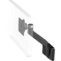 Humanscale M8 Arm with Direct Hardwall Mount, Fixed Angle Link only and Black