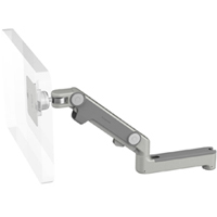 Humanscale M8 Arm with No Mount, Fixed Straight Link/Dynamic Link and Silver