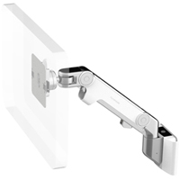 Humanscale M8 Arm with Universal Slatwall Mount, Dynamic Link only and White
