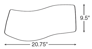 Diagram for Humanscale 300 Curved Keyboard Tray Platform System