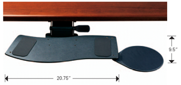 Humanscale 300 Curved Keyboard Tray Platform System