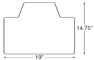 Diagram for Humanscale 600 Extended Board Keyboard Tray Platform System