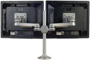 ISE MA-2-S-G Short Arm Grommet Mount for Two Monitors