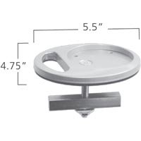 ISE MA2000-502A Grommet Desk Mount Silver