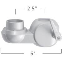 ISE MA2000-514 Single Connector Silver