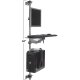 ISE MA4000-1-TP-CPU-WP5 Computer Workstation with 60" H Pole