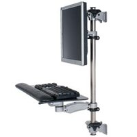 ISE MA4000-1-TP-WP Single Monitor Workstation with 30" H Pole