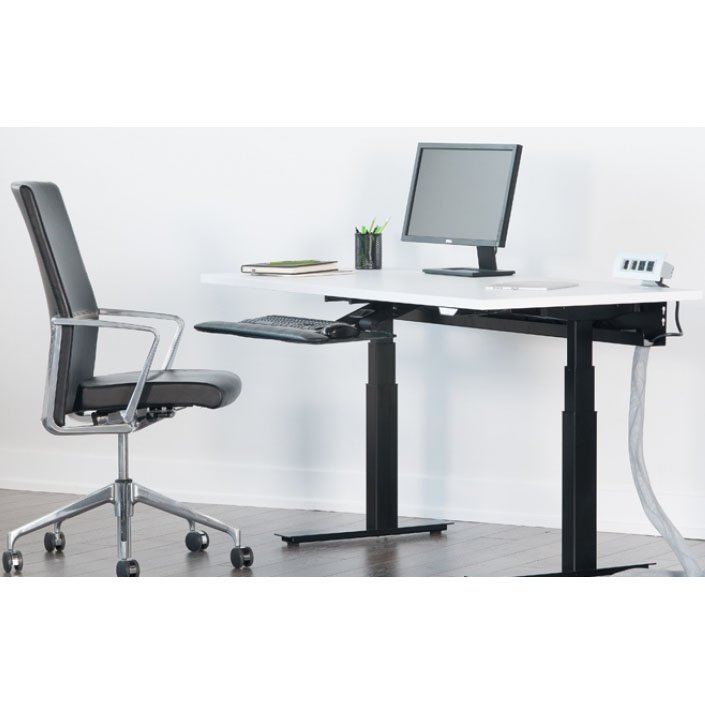 ISE Rise Electric Rectangular Dual Tier Height Adjustable Table