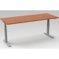 ISE Rise Electric P Peninsula Left/Right Height Adjustable Table