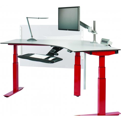 ISE Rise Electric 120 Degree Wing 3 Leg Height Adjustable Table