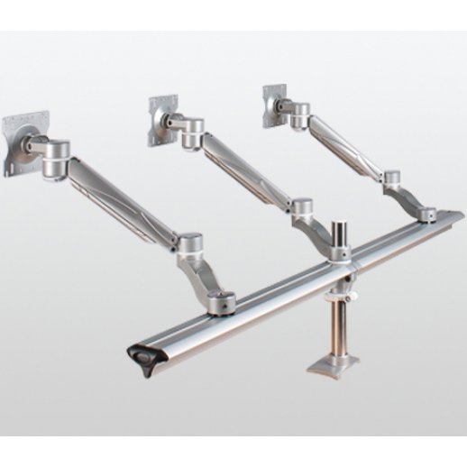 ISE MA4000 Height Adjustable Triple Monitor Arm - Beam Mount