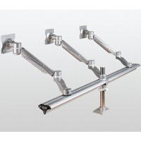 ISE MA4000 Height Adjustable Triple Monitor Arm - Beam Mount