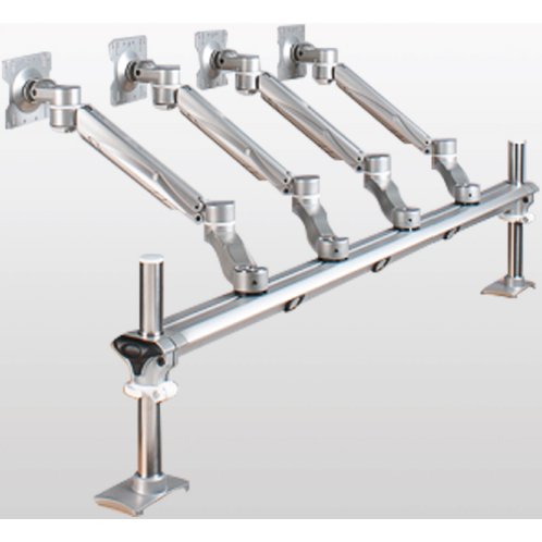 ISE MA4000 Height Adjustable Quad Monitor Arm - Beam Mount