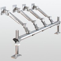 ISE MA4000 Height Adjustable Quad Monitor Arm - Beam Mount