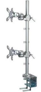ISE MA-2-JV-C Vertical Joint Arm Clamp Mount for Two Monitors