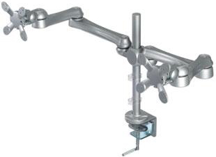 ISE MA-2-L-C Long Arm Clamp Mount for Two Monitors