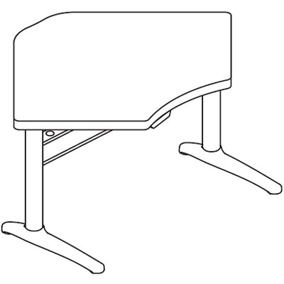 IdeaAtWork Proliftix Electric Equal Corner 2 Legs Sit-Stand Height Adjustable Workcenter
