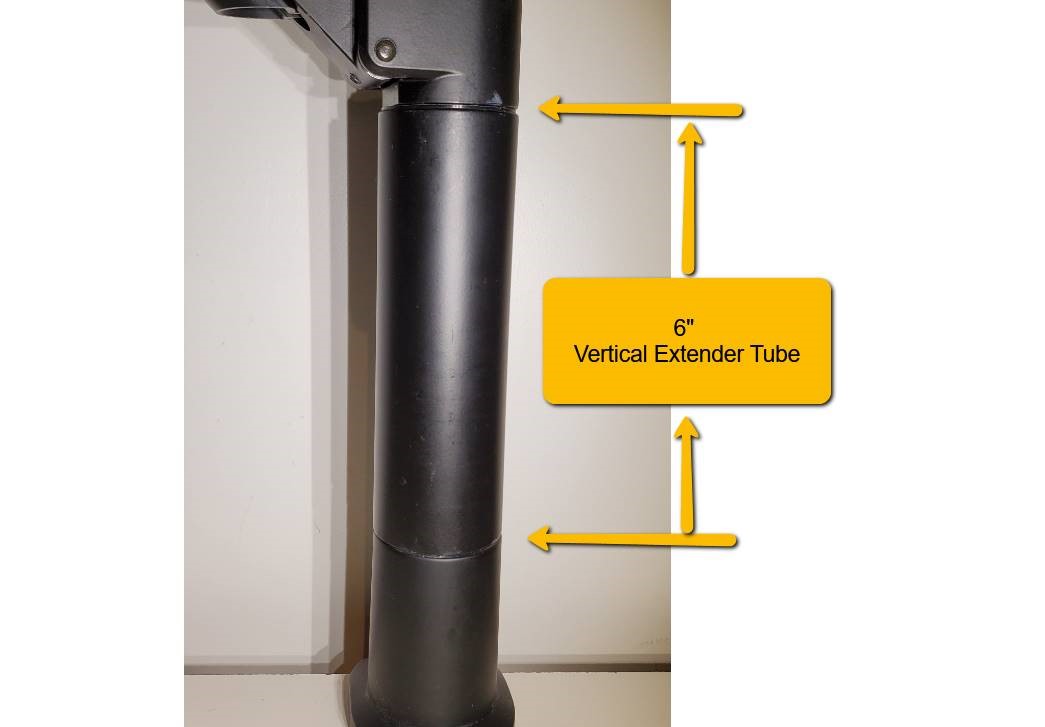 Extender Tube Vista Black 8171-6