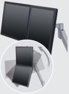 Innovative 8365 Adjustable Dual Monitor Bracket