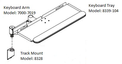 Innovative 8339 Large Keyboard Tray