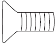 10-32 x 3/8" (9.525mm) Phillips Flat Head Screw - 702281