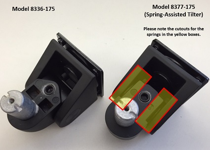 Back View of Innovative 8336-175 and 8377-175 Tilter