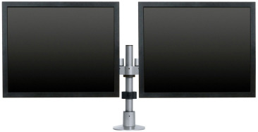 Innovative 9163-S-12 Dual Large Monitor Side By Side LCD Arm with 12" Pole