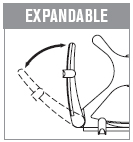 Arms expand to accommodate a wide variety of portables