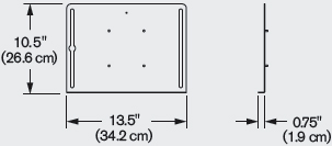 Technical Drawing for Innovative 8510 Laptop Tray