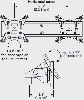 Technical Drawing for Innovative 8519-QR Slider