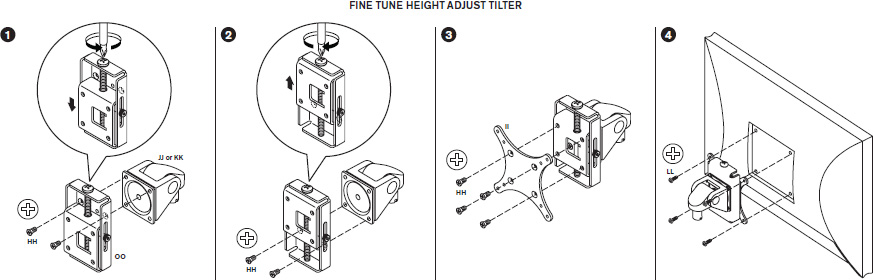 Fine Tune Height Adjust Tilter