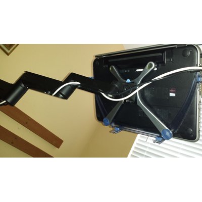 9199 Wall Mount with EVO5501 Laptop Holder and Quick Release Bracket